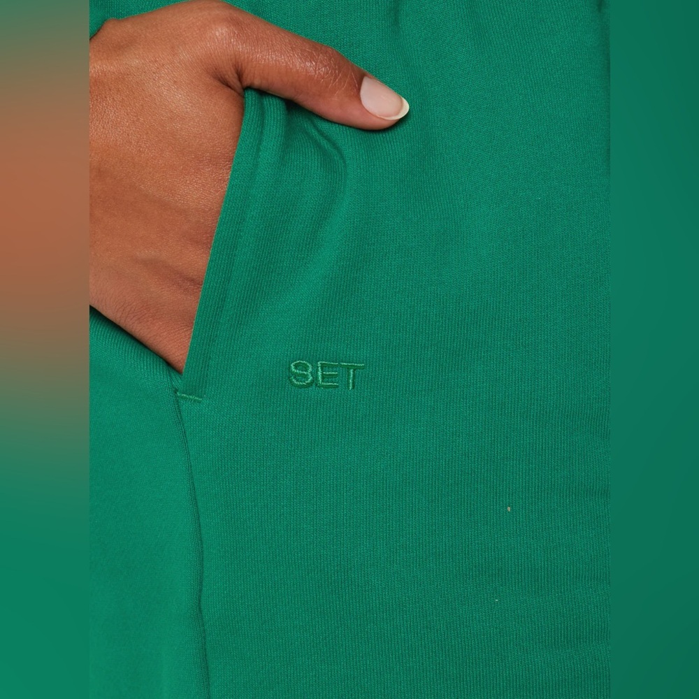 SET active 🌴🌴 NWT Drawstring Sweatpants in Palm, Size XS - Picture 4 of 4